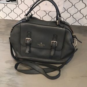 Dark grey leather Kate spade purse